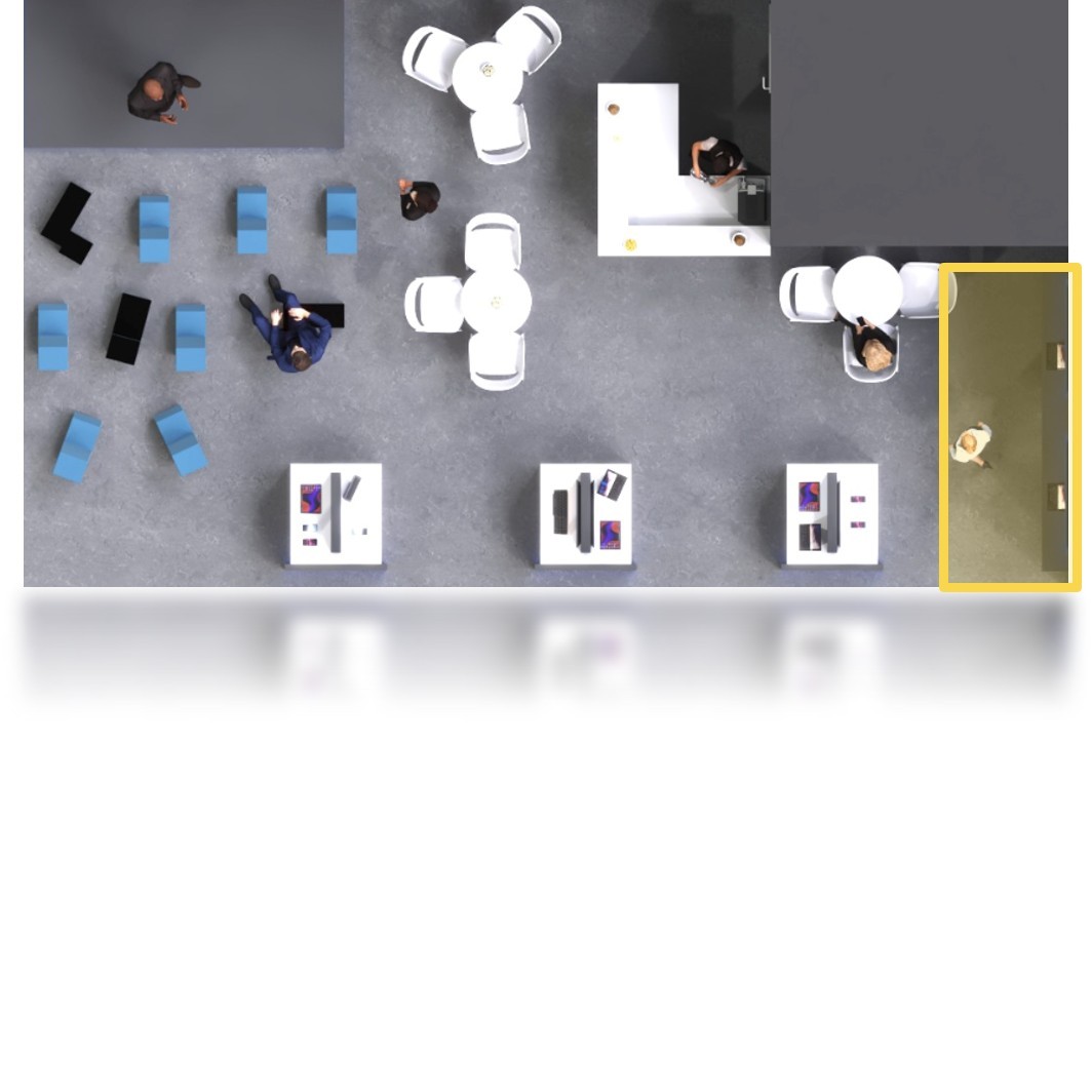 Standfläche Display messen